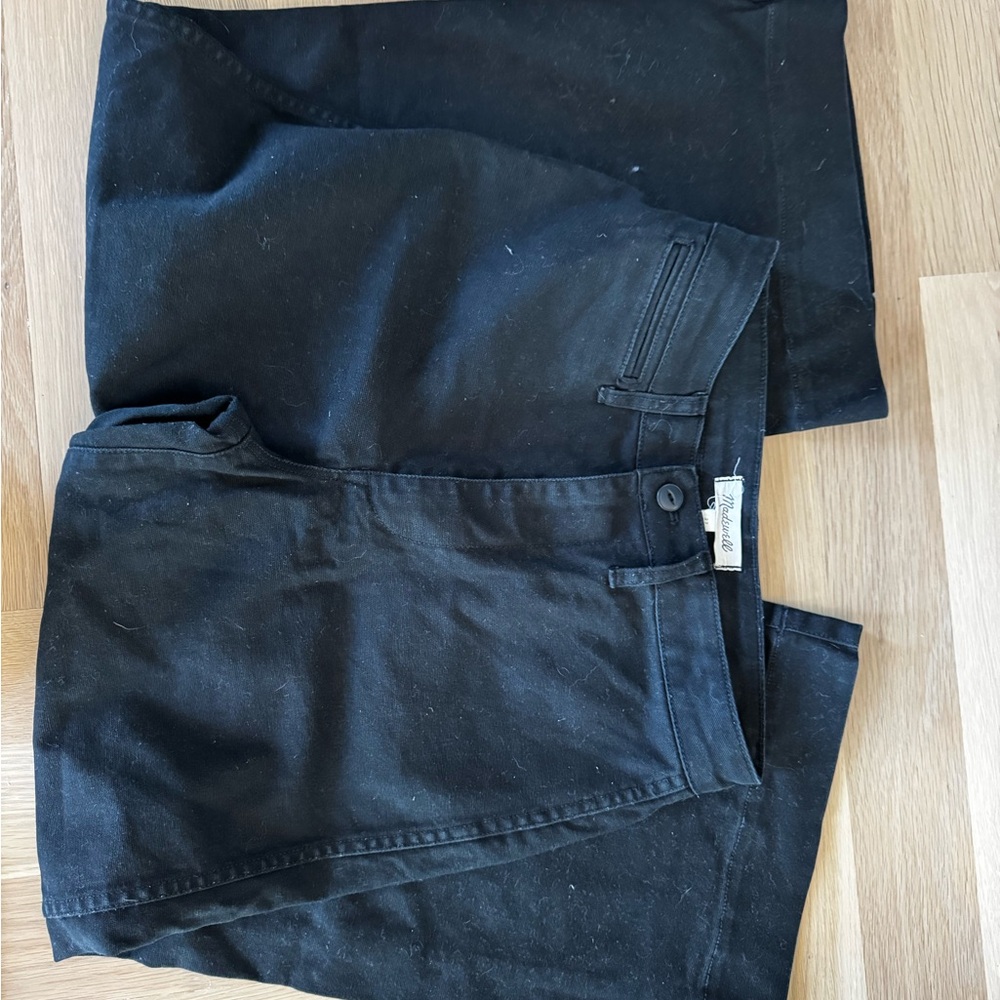 Madewell Wide crop Black Pants